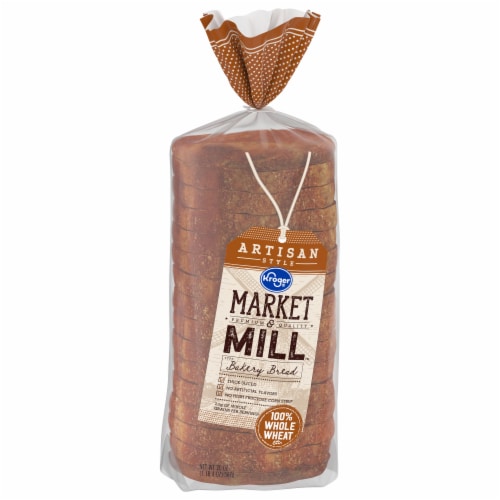 Kroger® Market & Mill® Artisan Whole Wheat Bread Perspective: back