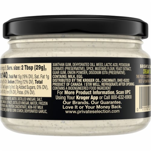 Private Selection® Creamy Dill Burger Topper Sauce Perspective: back