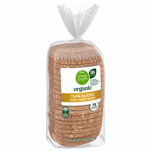 Simple Truth Organic® Oats & Honey Bread Thin Sliced Perspective: back