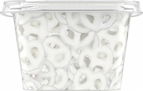 Prepackaged Yogurt-Flavored Covered Pretzels Perspective: back