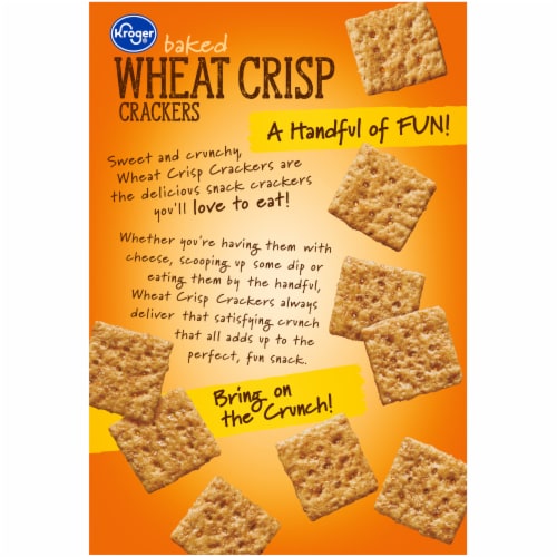 Kroger® Baked Whole Wheat Crisp Crackers Perspective: back