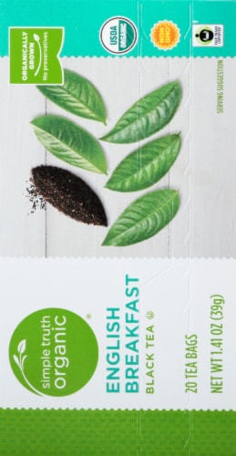 Simple Truth Organic® English Breakfast Black Tea Bags Perspective: back