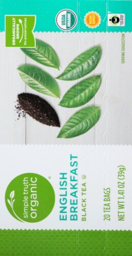 Simple Truth Organic® English Breakfast Black Tea Bags Perspective: back