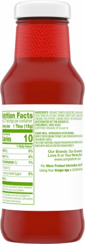 Simple Truth Organic® Gluten Free No Sugar Added Ketchup Perspective: back