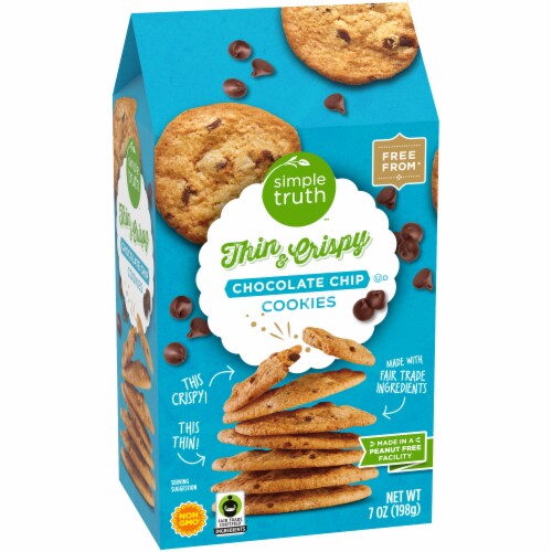 Simple Truth® Thin and Crispy Chocolate Chip Cookies Perspective: back