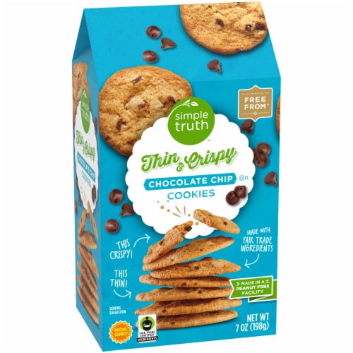 Simple Truth® Thin and Crispy Chocolate Chip Cookies Perspective: back