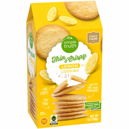 Simple Truth® Thin & Crispy Lemon Cookies Perspective: back