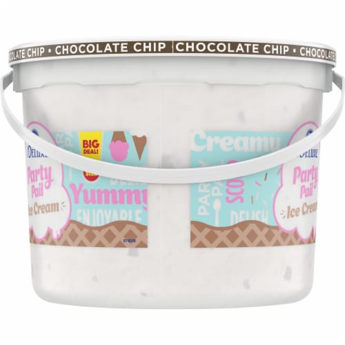 Kroger® Deluxe Chocolate Chip Flavored Ice Cream Family Size Perspective: back