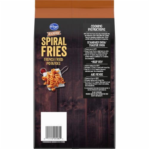 Kroger® Seasoned Spiral Fries Perspective: back