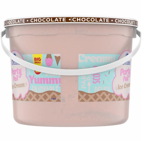 Kroger® Deluxe Party Pail Chocolate Flavored Ice Cream Family Size Perspective: back