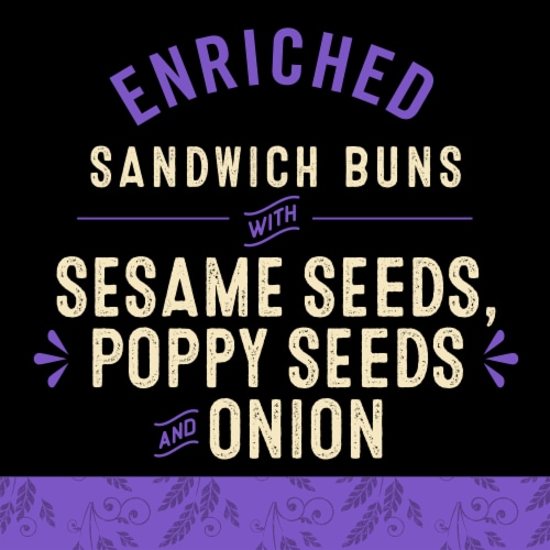 Private Selection® Everything Sandwich Buns Perspective: back