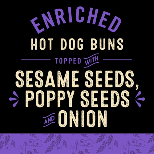 Private Selection® Everything Hot Dog Buns Perspective: back
