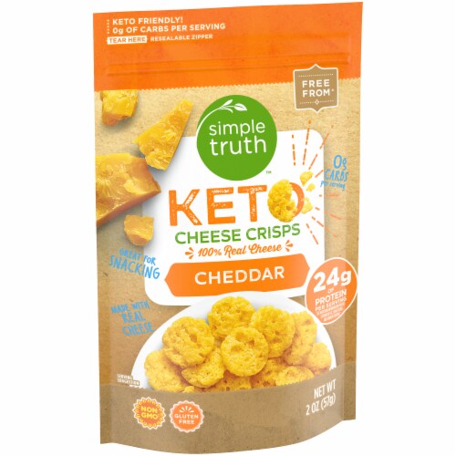 Simple Truth® Keto Cheddar Cheese Crisps Perspective: back