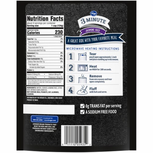 Kroger® 3 Minute Jasmine Rice Perspective: back