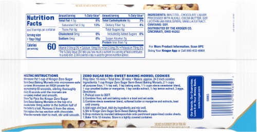 Kroger® Sugar Free Chocolate Chips Perspective: back