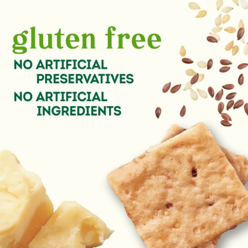 Simple Truth® Ancient Grains Vegan White Cheddar Rice Crackers Perspective: back