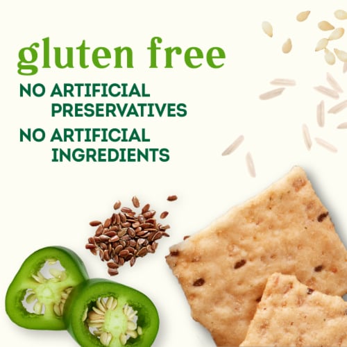 Simple Truth® Ancient Grains Jalapeno Cilantro Rice Crackers Perspective: back