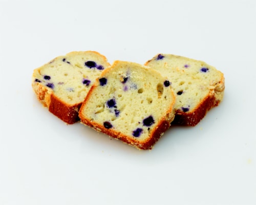 Bakery Fresh Goodness Blueberry Sliced Loaf Cake Perspective: back