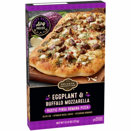 Private Selection® Eggplant & Buffalo Mozzarella Rustic Pinsa Romana Crust Frozen Pizza Perspective: back