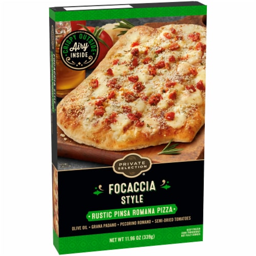 Private Selection® Focaccia Style Rustic Pinsa Romana Crust Frozen Pizza Perspective: back