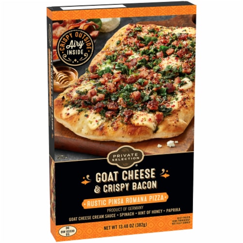 Private Selection® Goat Cheese & Crispy Bacon Rustic Pinsa Romana Crust Frozen Pizza Perspective: back