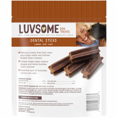 Luvsome Canine Oral Care Dental Stick Dog Treats 25 ct Kroger