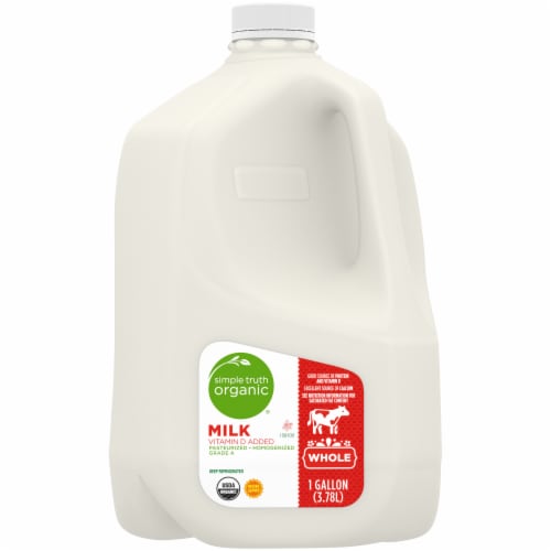 Simple Truth Organic® Vitamin D Whole Milk Gallon Perspective: back