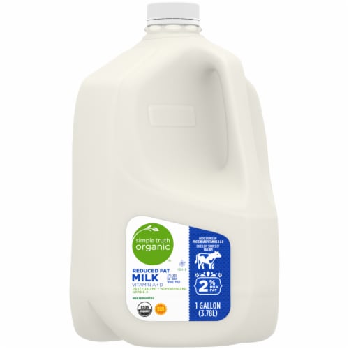 Simple Truth Organic® 2% Reduced Fat Milk Gallon Perspective: back