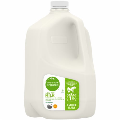 Simple Truth Organic® 1% Lowfat Milk Gallon Perspective: back