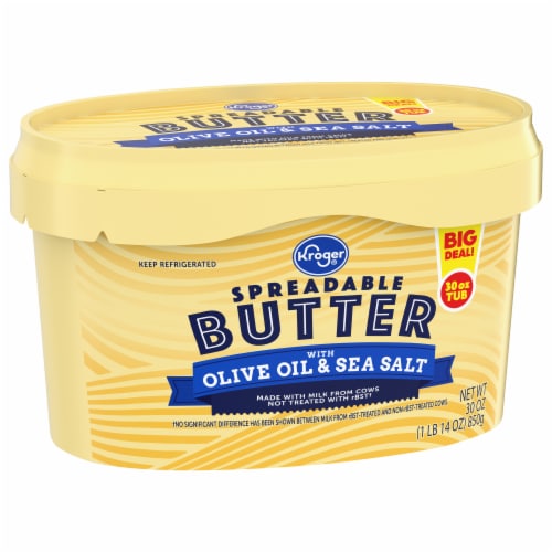 Kroger® Spreadable Butter With Olive Oil & Sea Salt BIG DEAL! Perspective: back