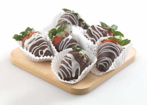 Chopped & Dipped Strawberries Perspective: back