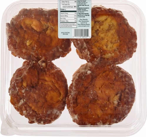 Bakery Fresh Glazed Apple Fritters Perspective: back