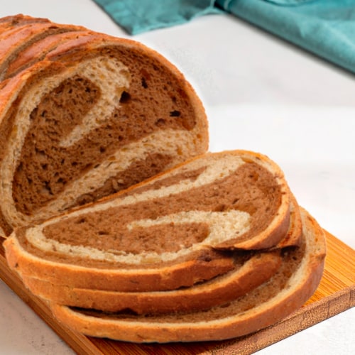 Kroger Bakery Seeded Marble Rye Bread Perspective: back