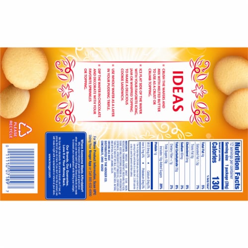 Kroger® Mini Vanilla Wafers Perspective: back