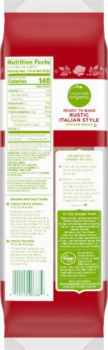 Simple Truth Organic™ Ready to Bake Rustic Italian Style Artisan Bread Perspective: back