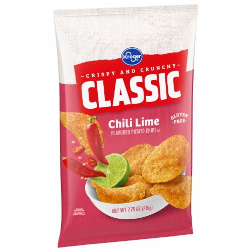 Kroger® Chili Lime Potato Chips Perspective: back