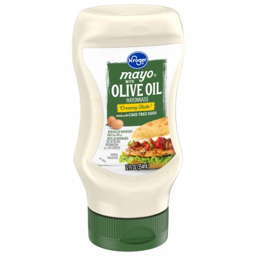Kroger Mayonnaise with Olive Oil Squeeze Dressing Perspective: back