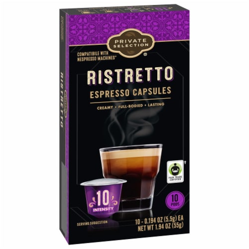 Private Selection® Coffee Capsules for Nespresso Original Machines Ristretto Espresso Dark Roast Perspective: back