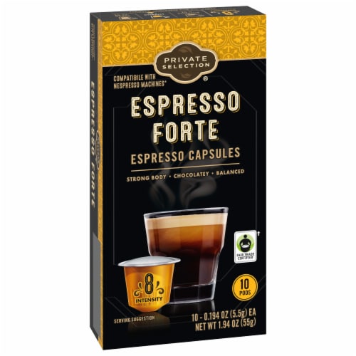 Private Selection® Coffee Capsules for Nespresso Original Machines Forte Espresso Dark Roast Perspective: back