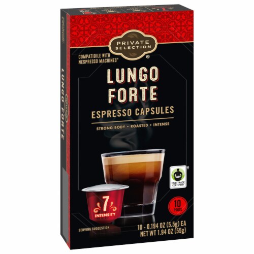 Private Selection® Coffee Capsules for Nespresso Original Machines Lungo Forte Espresso Medium Roast Perspective: back