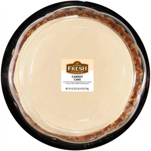 Bakery Fresh Goodness Carrot Double Layer Cake with Cream Cheese Icing Perspective: back