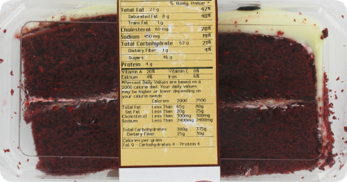 Bakery Fresh Goodness Red Velvet Cake Slices 2 Count Perspective: back
