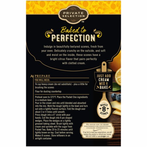 Private Selection™ Meyer Lemon & Blueberry Naturally Flavored Scone Mix Perspective: back
