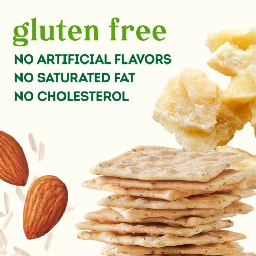 Simple Truth® Vegan Parmesan Rice & Almond Crisps Crackers Perspective: back
