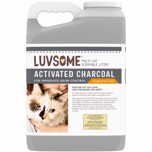Luvsome Scoopable Cat Litter with Activated Charcoal Perspective: back