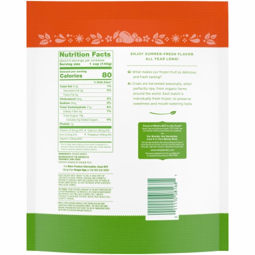 Simple Truth Organic® Mango Chunks Perspective: back