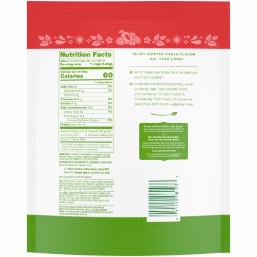 Simple Truth Organic® Mixed Fruit Medley Smoothie Mix Perspective: back