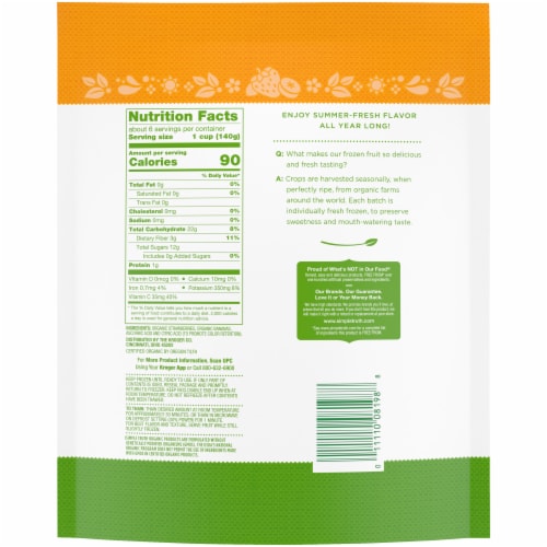 Simple Truth Organic® Strawberry Banana Perspective: back