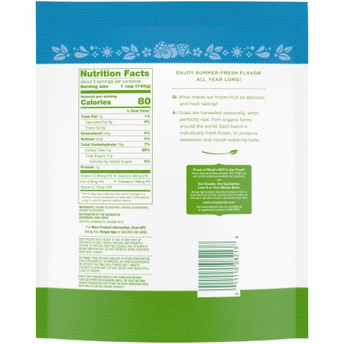 Simple Truth Organic® Triple Berry Medley Perspective: back
