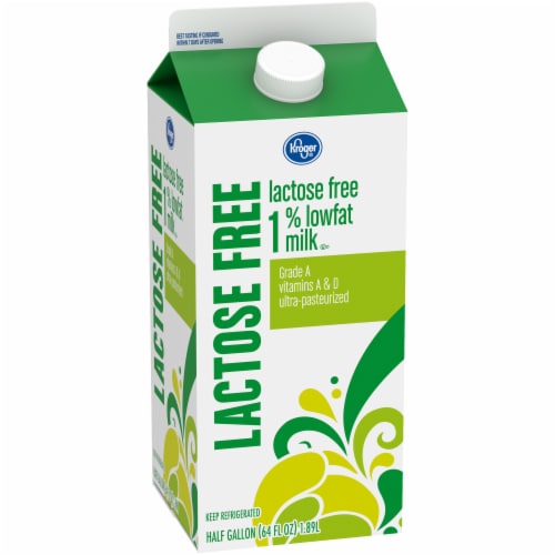 Kroger® Lactose Free 1% Low Fat Milk Half Gallon Perspective: back